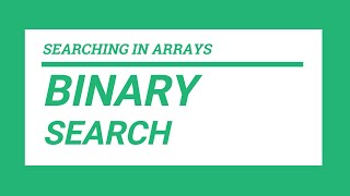 [Hindi] Part - 2 | Linear Search and Binary Search | Searching in Arrays | #searchingalgorithms