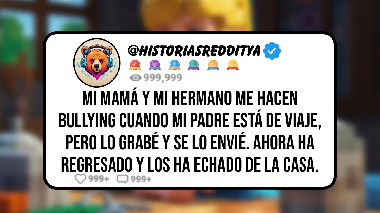 Mi MAMÁ y mi HERMANO me Hacen Bullying Cuando mi Padre Está de Viaje, pero lo Grabé y se lo Envié...