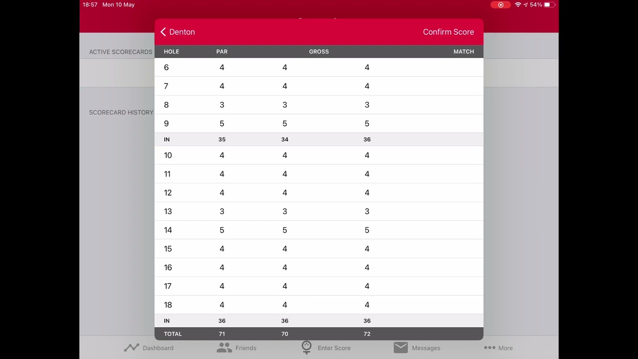Golf England Golf MYEG App demonstration for golf club members