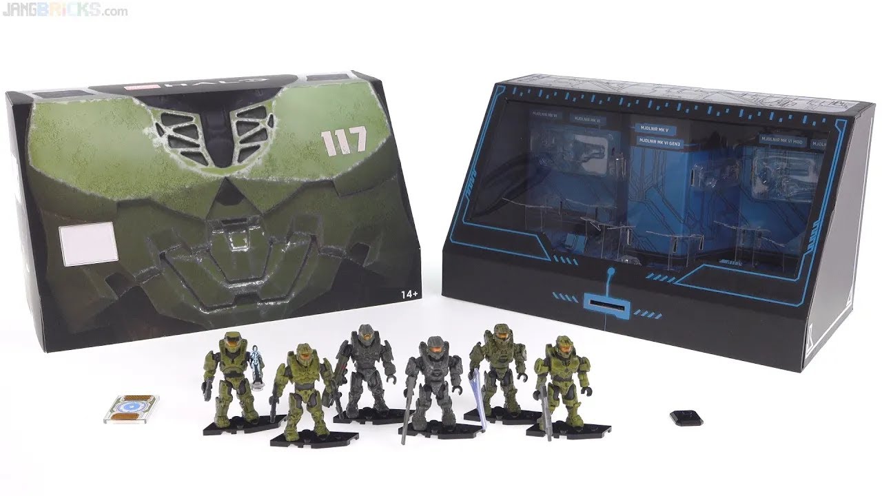 Mega Construx Halo SDCC 2020 Exclusive unboxing & review    6x Master Chiefs + Cortana 20201202