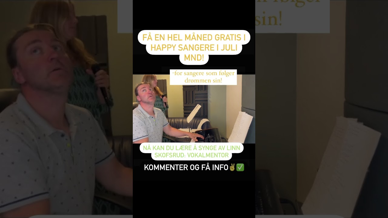 Lære å synge som voksen? Bli en artist? Bli med å lære av vokalmentor Linn Skofsrud! Kommenter💕