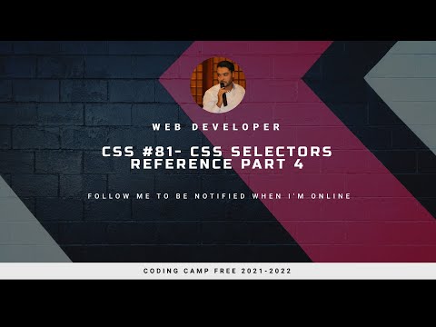 CSS #81 Selectors Reference Part 4