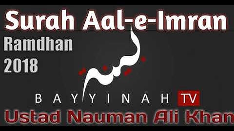 21. Surah Aal-e-Imran Aayat 46 - 49 | Ustad Nauman Ali Khan | Ramadhan 2018