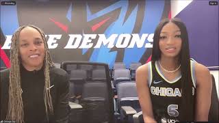 Angel Reese & Coach Teresa Weatherspoon Media Day Interview | Chicago Sky WNBA Press Conference