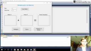 Fase 2 Visual Basic ejercicio de multiplicación de Matrices Parte 2