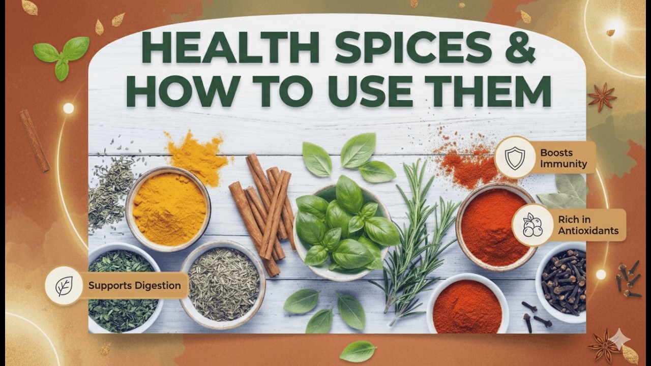 Health Spices & How to Use Them - YouTube