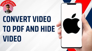 How to Convert Video to PDF and Hide Videos in iPhone