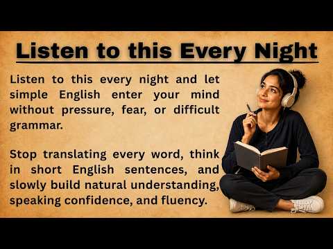 Listen to This Every Night Before Sleep | Think in English Naturally