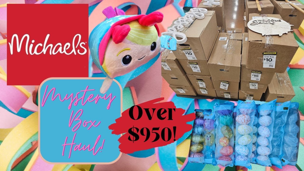 Michael's Mystery Boxes! Easter Clearance Grab Bags Over 950 Worth