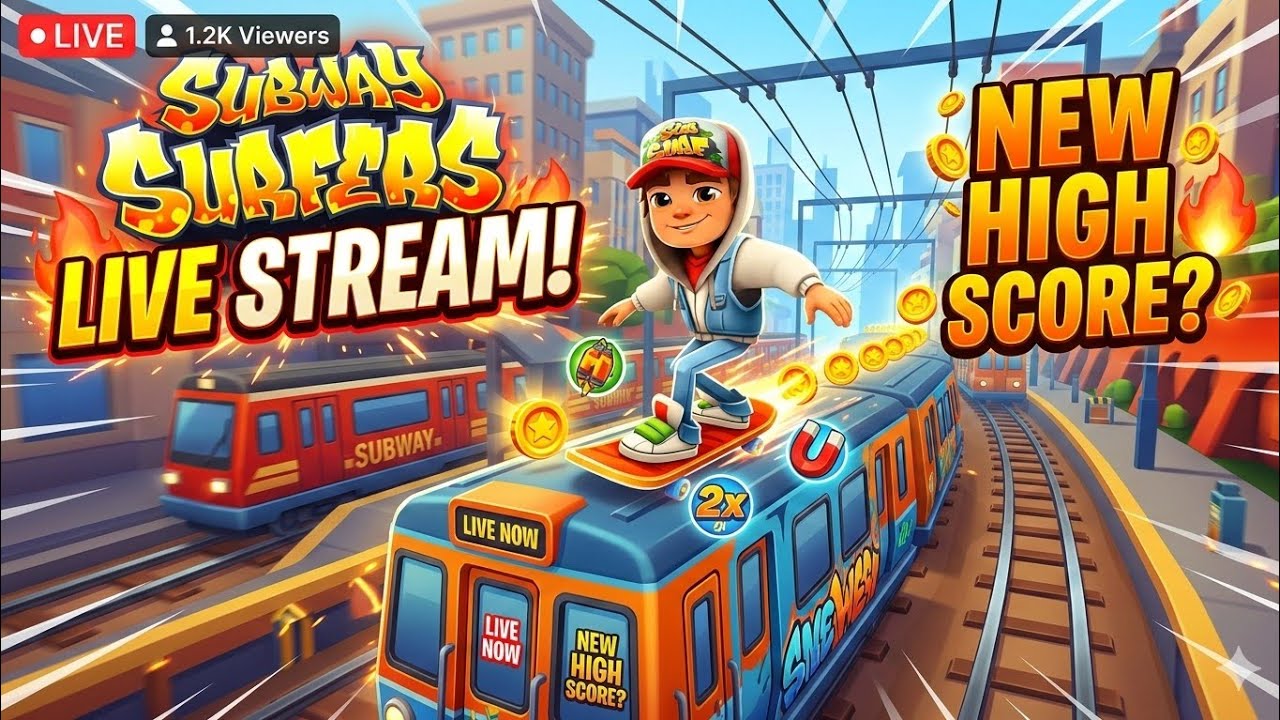 Subway Surfers LIVE 🔴 Nonstop Run Challenge | High Score Gameplay | Join the Stream!