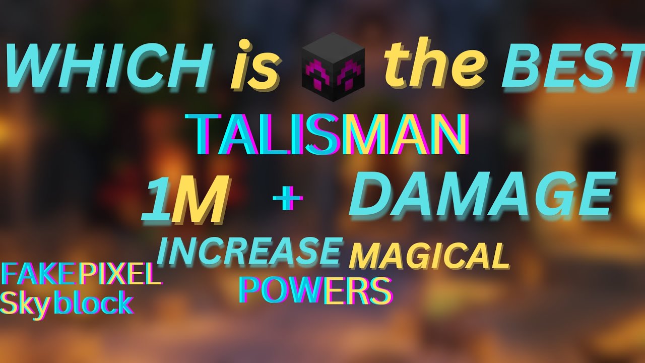 🔥Unveiling the Ultimate Damage Boost Talisman!💥Discover the Best for ...