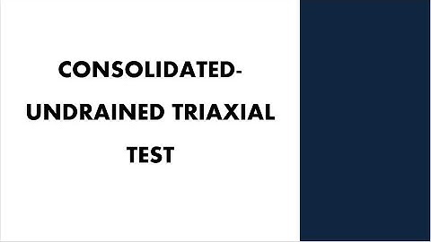 Consolidated Undrained Triaxial Test Example Part 2