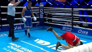 SF (63.5KG) BACHKOV HOVHANNES (ARM) vs ABDULLAEV RUSLAN (UZB) | IBA World Boxing Championships 2023