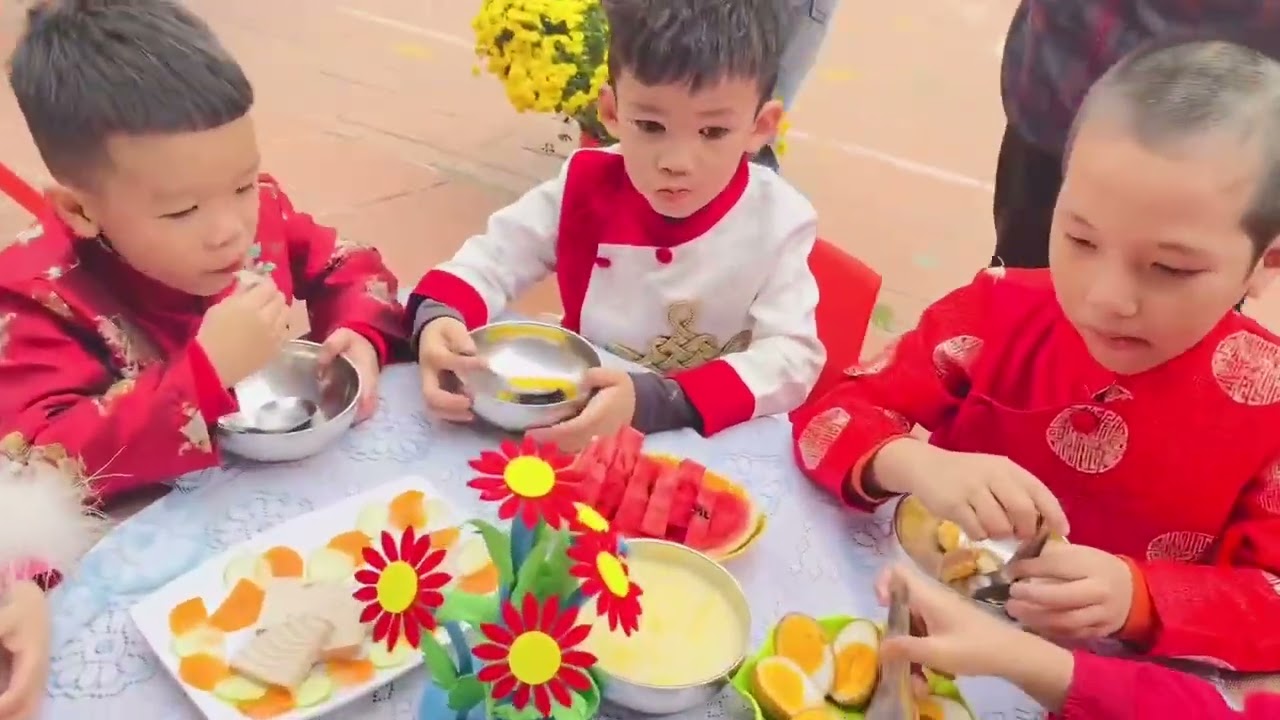 Bé vui tết cổ truyền-Lớp MG 5TA4-Trường MN Sơn Ca