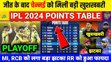 IPL 2024 Points Table - After CSK vs KKR Match Points Table l IPL points Table today l Points Table
