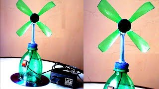 DIY Electric Table Fan Using Plastic Bottle