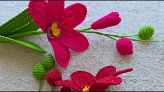 Teje conmigo ORQUÍDEAS a crochet 👍SUSCRIBETE 🤗 tutorial aquí en el canal #crochet #diy #tutorial