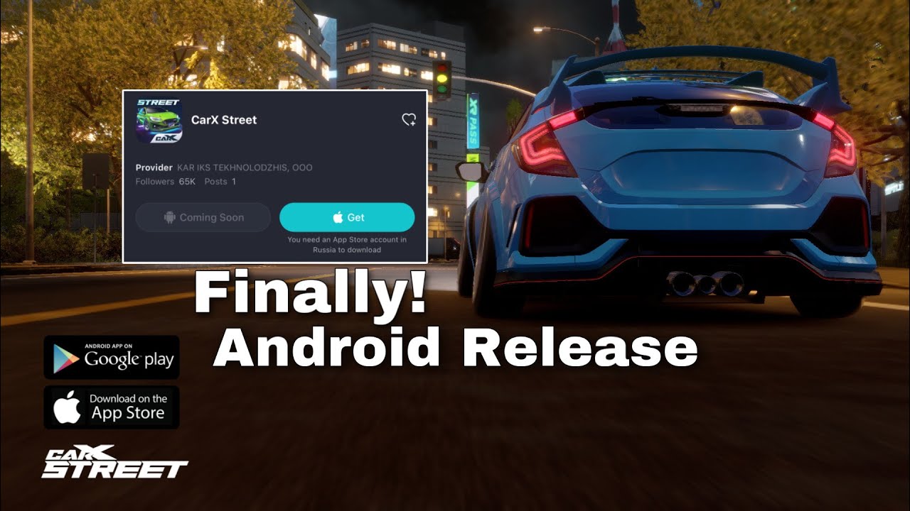 CarX Street FINALLY CarX Street Android Release Coming Soon Honda