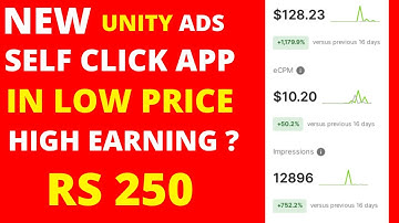 Unity ads self click app 2023 | Unity ads high ecpm self click app