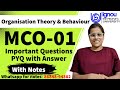 MCO-01 PYQ With Answer & Important Question Dec 2025 Exam. MCO-01 Important Questions With Answer