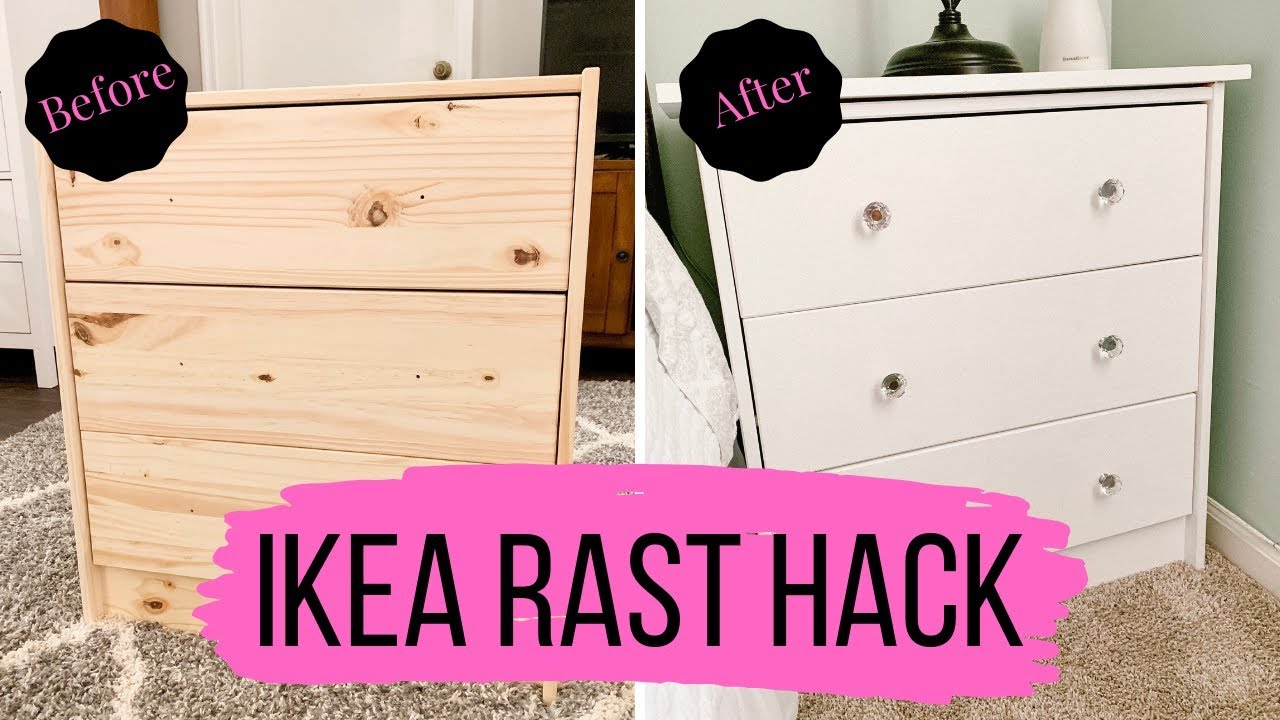 Diy Ikea Rast Hack Makeover Easy Ikea Dresser Nightstand Youtube