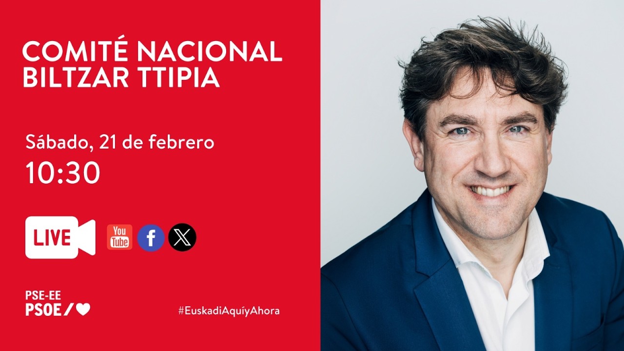 Intervención de Eneko Andueza ante el Comité Nacional del PSE-EE #EuskadiAquíyAhora
