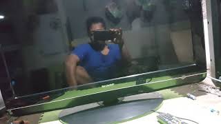 Sharp LCD TV service appears letter K