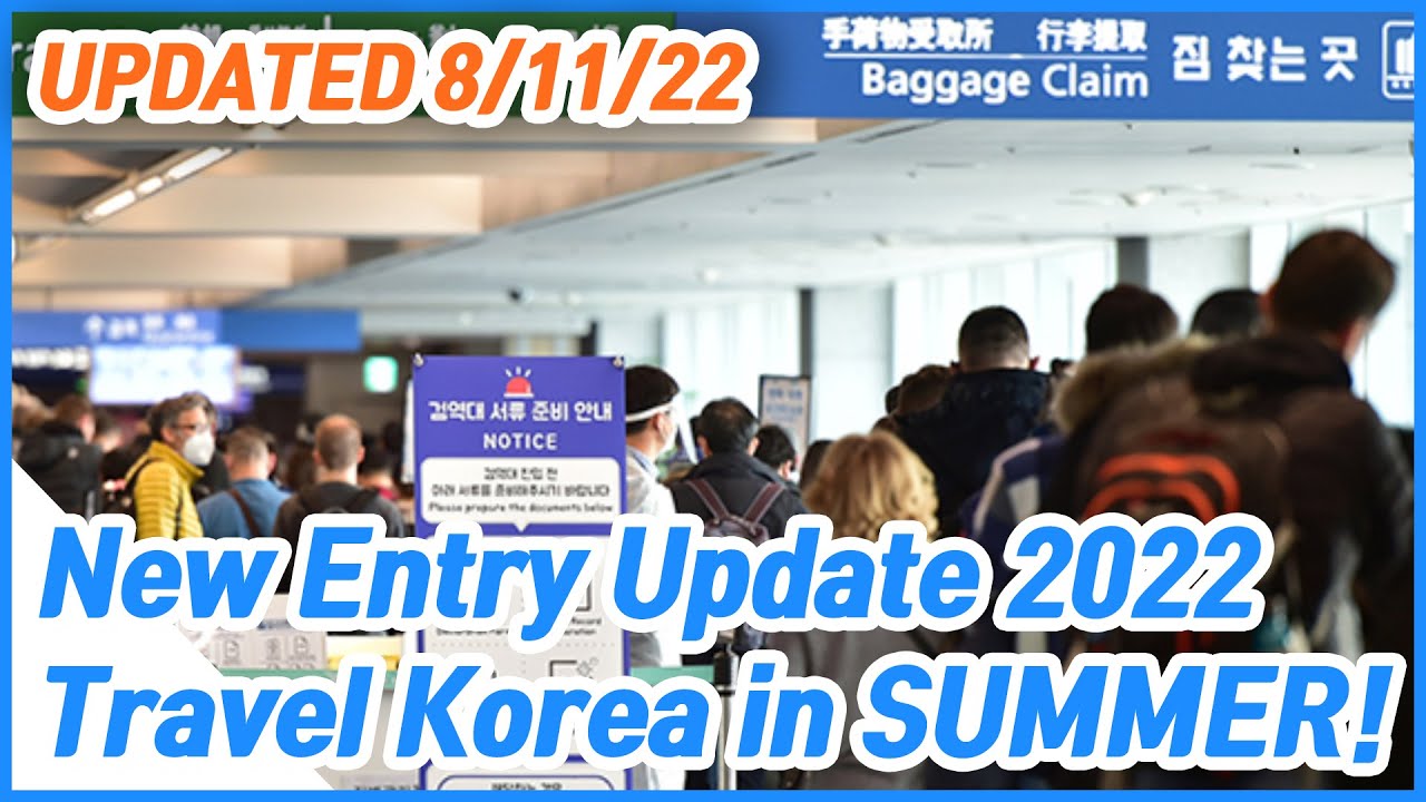 korea tourist requirements october 2022