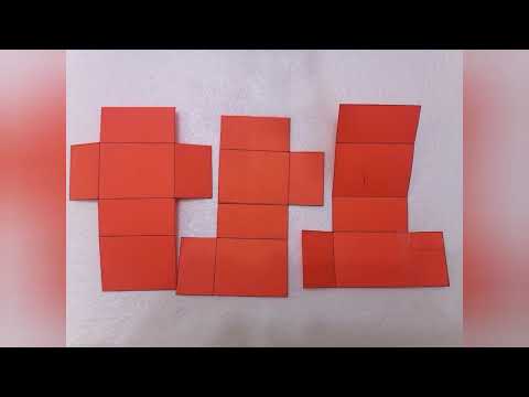 كيف تصنع المتوازي المستطيلات بالورق كيف تصنع متوازى المستطيلات شبكة المتوازي المستطيلات