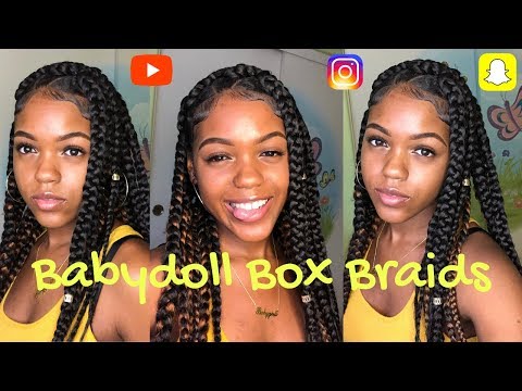 Babydoll Box Braids Diy Bomb Protective Style Youtube