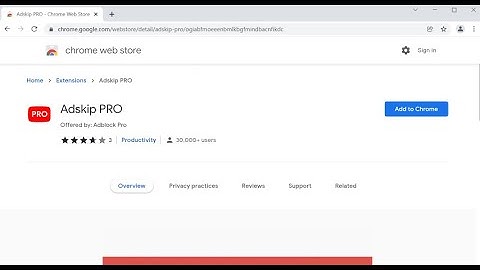 Adskip PRO adware-type extension (removal instructions).