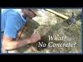 How to Set a Secure Gate Post WITHOUT Concrete!