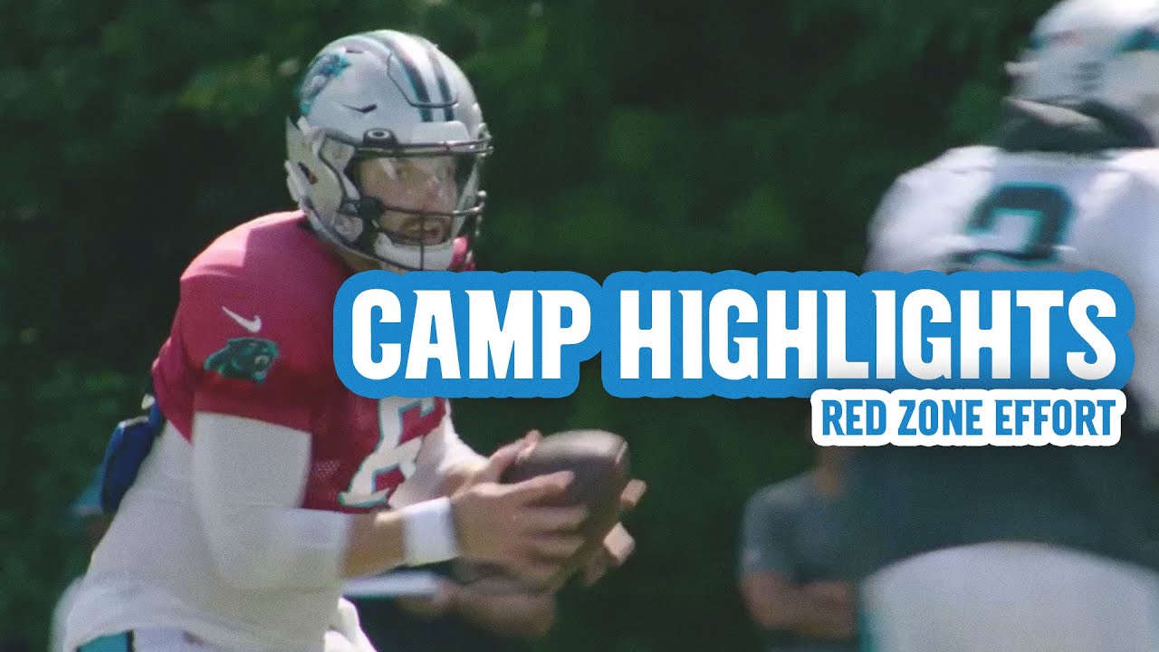 Panthers Camp Highlights: Finding the tight ends in the red zone