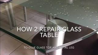 Glass dinning table repair