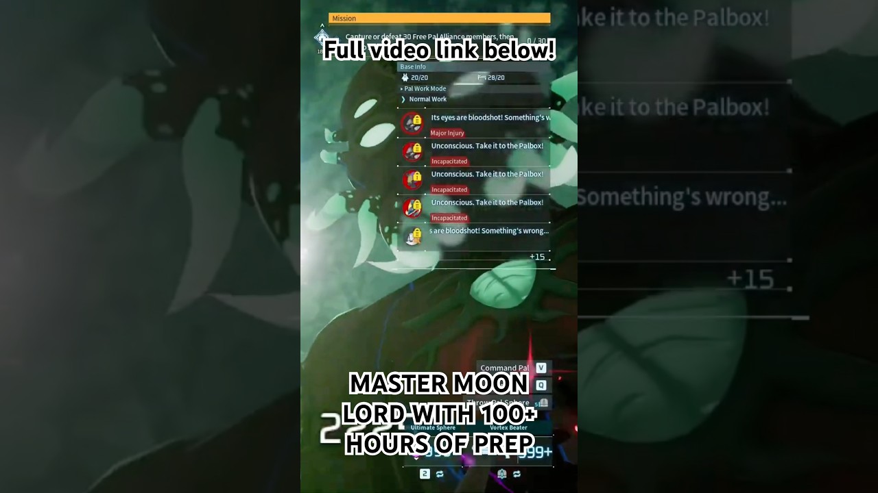 PALWORLD | Освойте Повелителя Луны, потратив более 100 часов на подготовку 