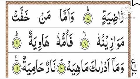 Surah al Qariah 2 times / سورة القارعة ٢مرات /Surah 101 2x
