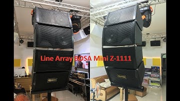 Loa Nhỏ Nhưng La rất To, Line Array BOSA Z-1111 | AUDIO Minh Anh 0938641445