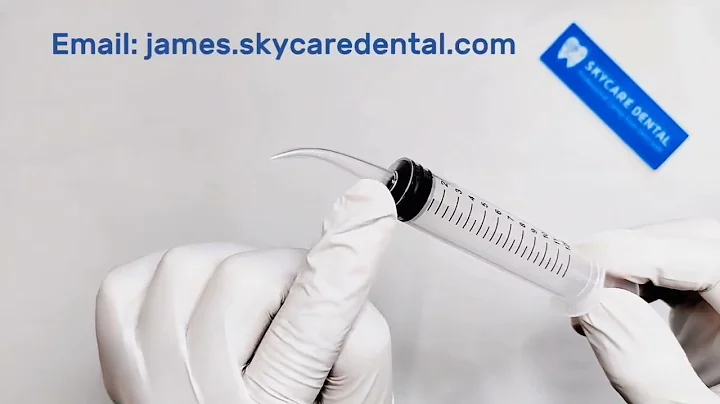 Disposable Plastic Dental Syringe with Tapered Curved Tip | SKYCARE DENTAL