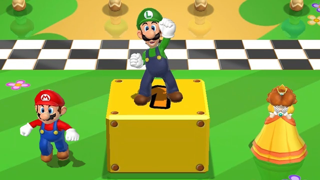 Mario Party 9 Step It Up - Mario vs Luigi vs Peach vs Daisy Master Difficulty Gameplay | GreenSpot