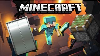 Piston/Minecart Elevator in PS4 Minecraft!