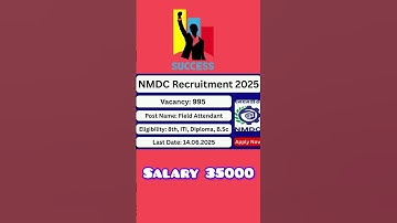 NMDC recruitment 2025 #governmentexam #tnpsc #tnpscstudy #tamilnews #gk #job #tnpscgroup2studymateri