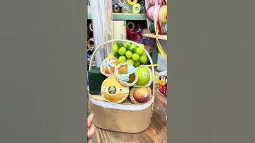 Hướng dẫn các bước lên giỏ trái cây nghệ thuật #fruitbasket #tiệmbôngtrái #giotraicay #fruit
