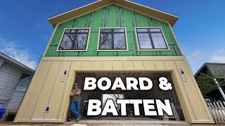 DIY Board &amp; Batten Dream Garage and It Looks PERFECT!