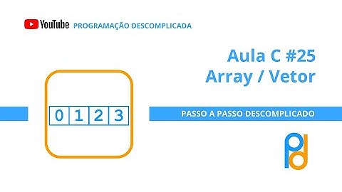 Linguagem C | Aula 25 - Array / Vetor