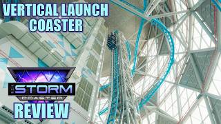 Information Storm Coaster Review, Dubai Hills Mall | Prototype Intamin Vertical Launch Coaster Update