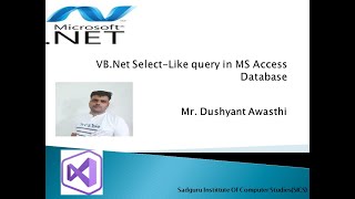 VB Net Select Like query in MS Access Database