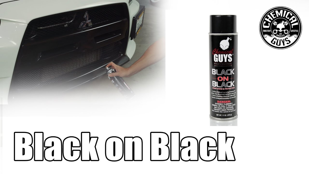 Black on Black Spray Dressing Chemical Guys Car Care YouTube