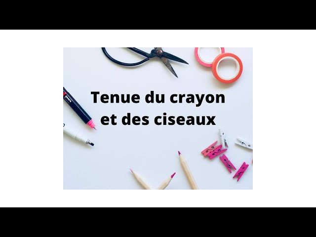 Apprendre à utiliser crayons, pinceaux et ciseaux