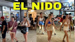 EL NIDO TOWN, Palawan 2024 • Evening Walking Tour 4K  | Philippines