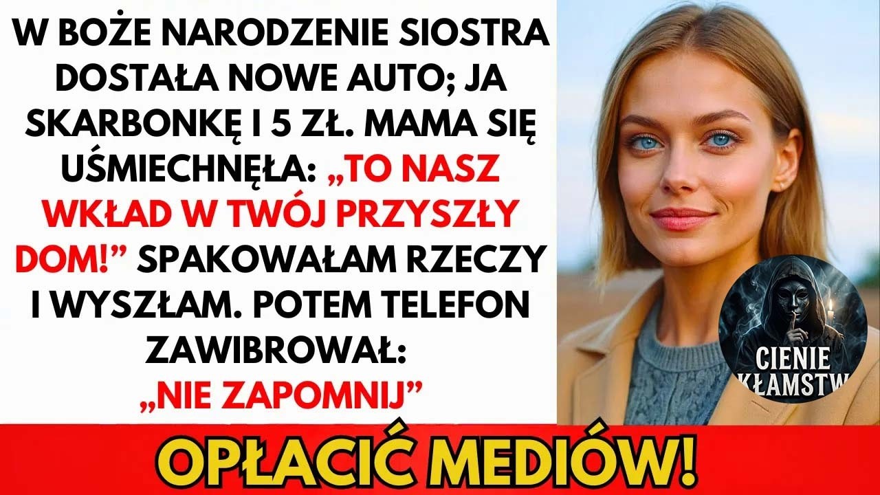 „To nasz mały wkład w twój przyszły dom” – powiedziała mama, podając mi pudełko po tym, jak moja siostra dostała od rodziców nowiutkiego Jeepa za 150 tysięcy złotych. W środku, zamiast...
